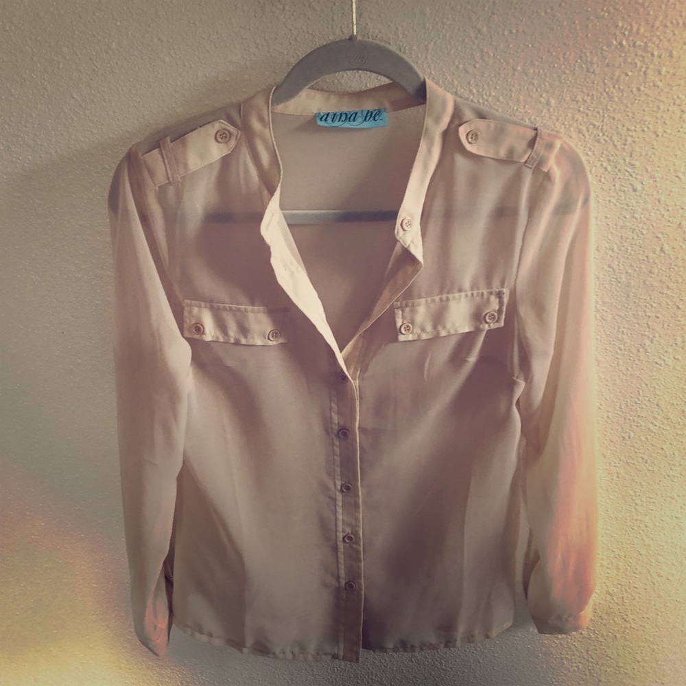 Sheer Tan Top